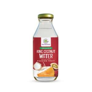 Organic King Coconut Water with Passion Fruit 350ml